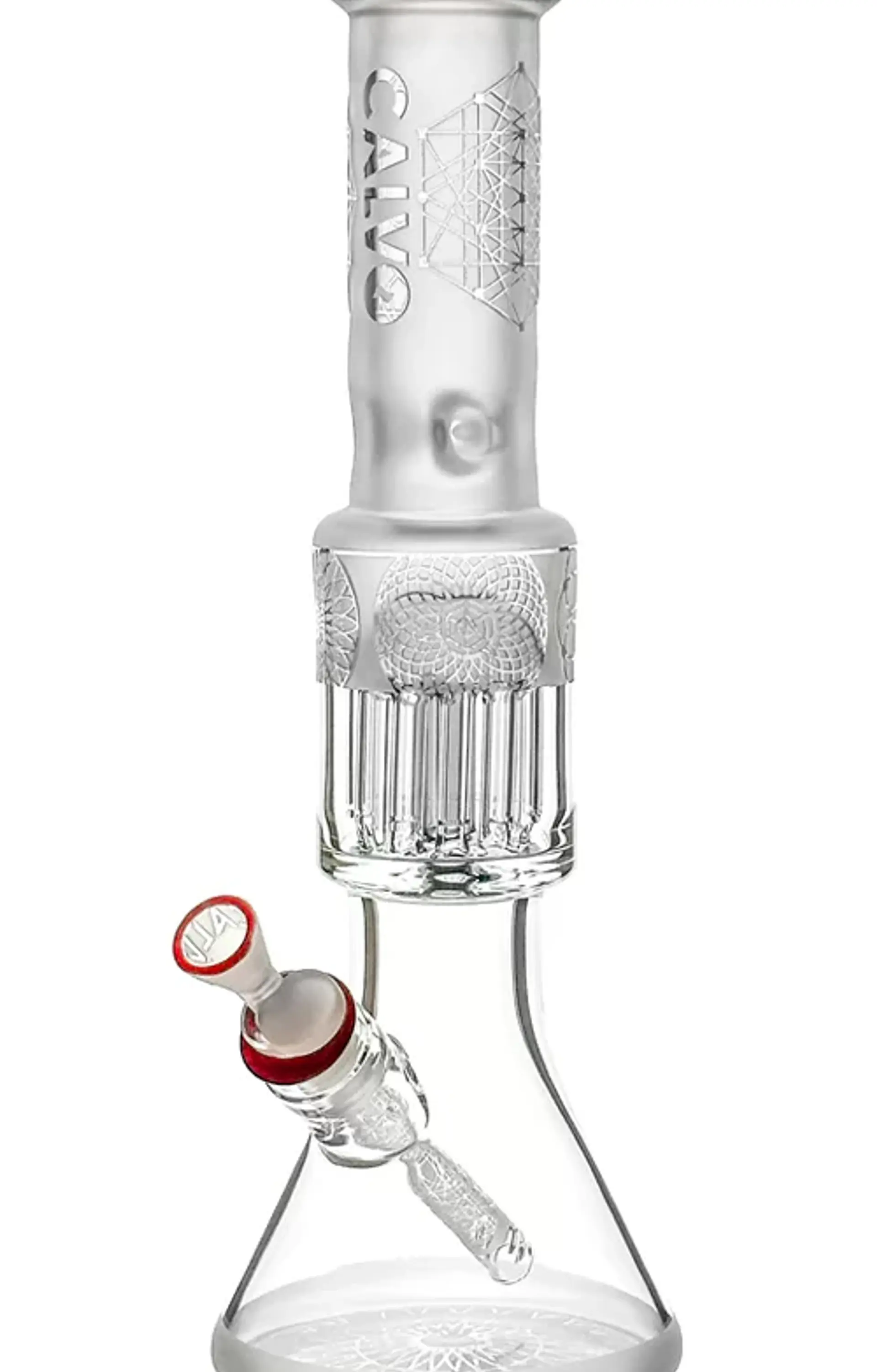 Calvo Glass Bong Sandblasted Beaker 40cm  2