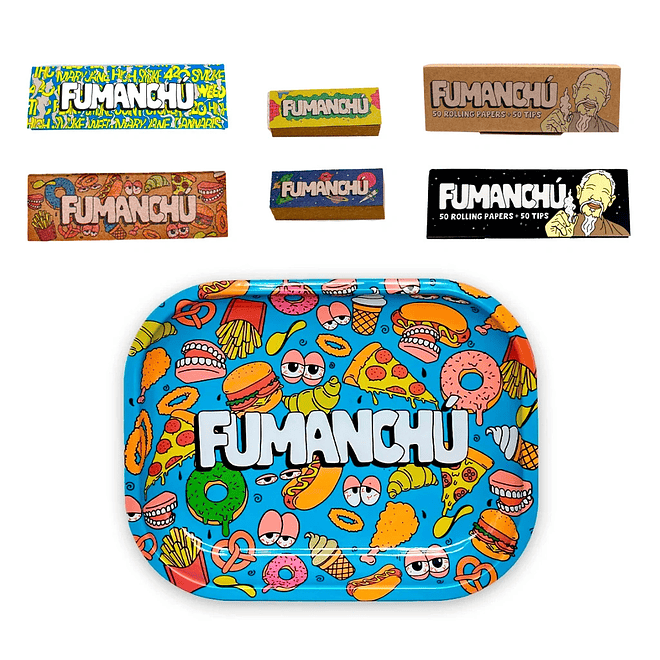 Pack Fumanchú Papelillos 1 1/4 + Tips + Bandeja 2