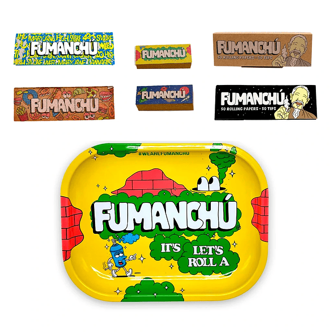 Pack Fumanchú Papelillos 1 1/4 + Tips + Bandeja 5