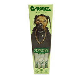G-Rollz 3 Conos Pre Enrolados Bio Organic Green Hemp King Size