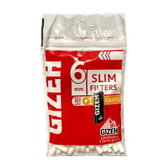 Filtros Gizeh Slim con pegamento 6mm + 1 Papelillos Extra Fine