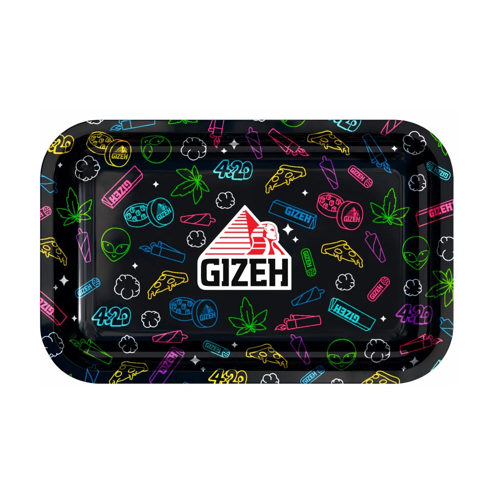Bandeja Gizeh Metálica Mediana Negra 420