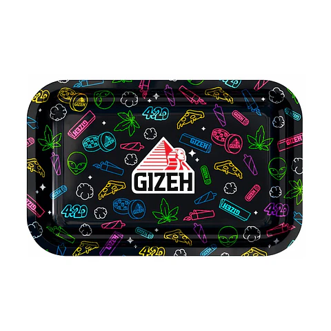 Bandeja Gizeh Metálica Mediana Negra 420