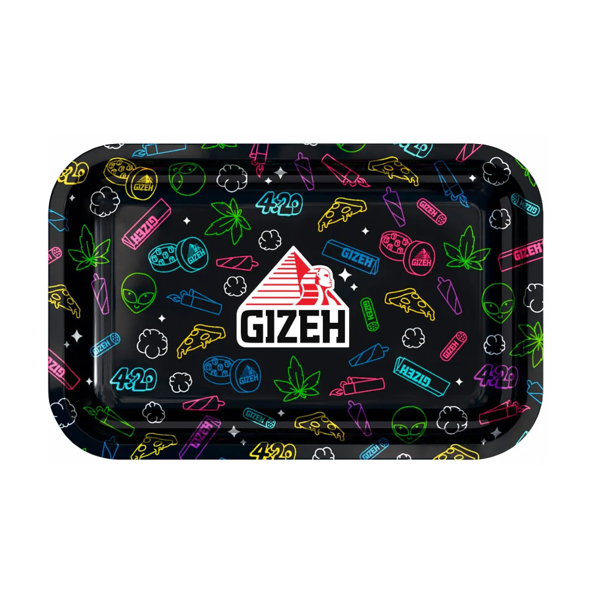 Bandeja Gizeh Metálica Mediana Negra 420 1