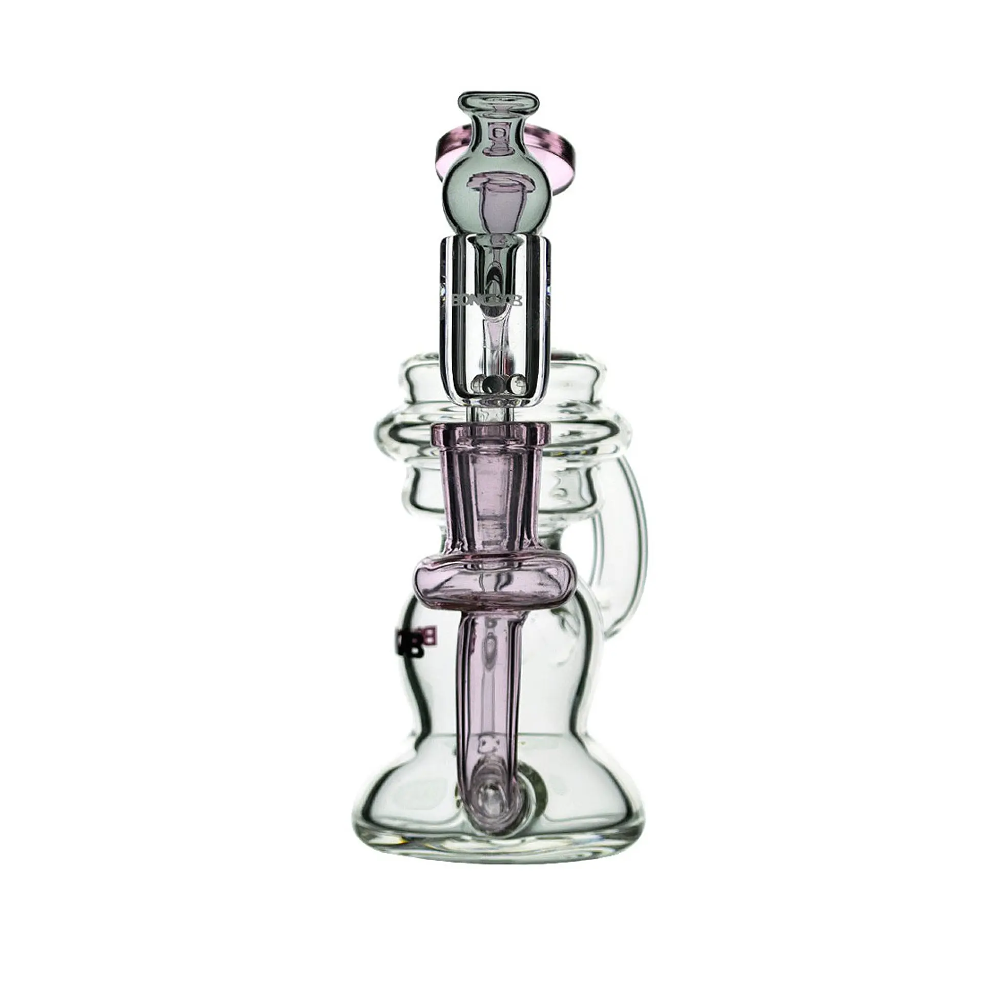 Bonglab Double Circuit Bong 14 cm Kit Banger + Cap + Terp Balls 2