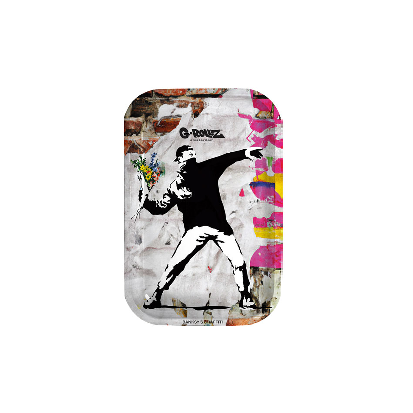 G-Rollz Bandeja Banksy Pequeña Flowers  1