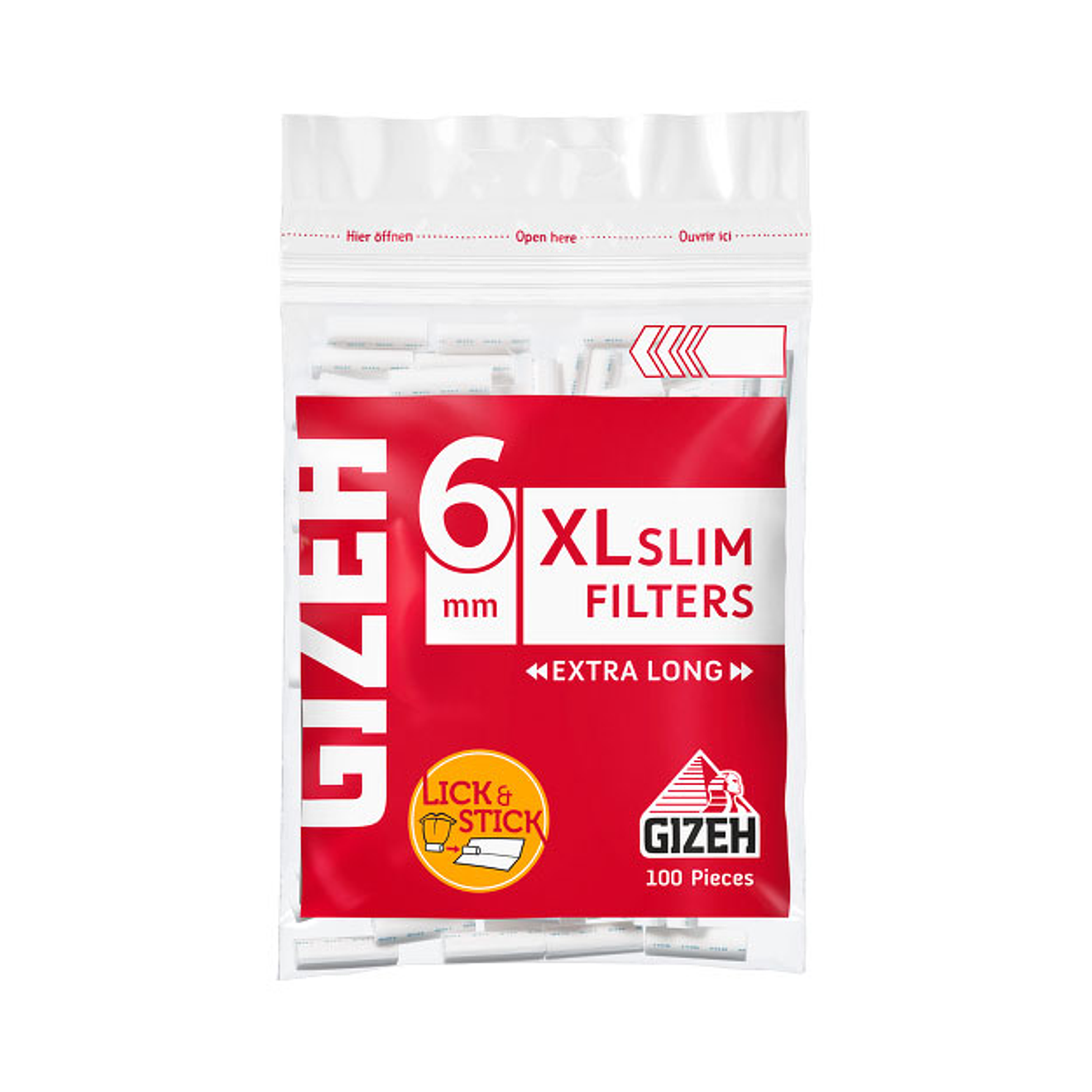 Filtros Extra Long Gizeh XL Slim 6mm 1