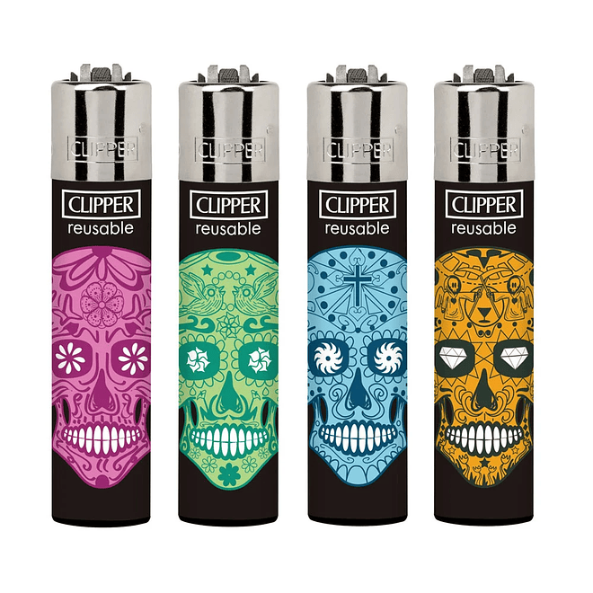 Encendedor Clipper Mexican Skulls 4 1