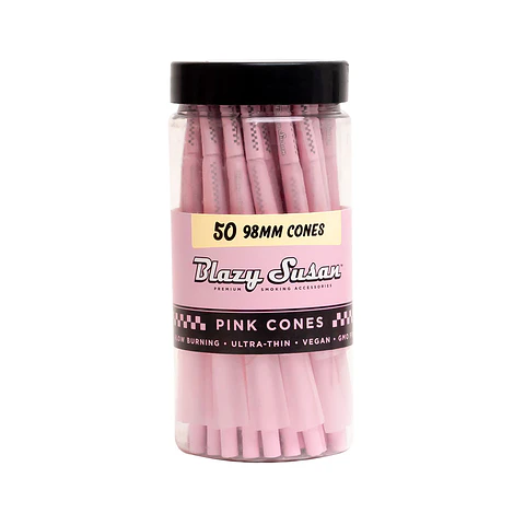 Blazy Susan Conos Pre-enrolados Pink 98mm 50 uds.