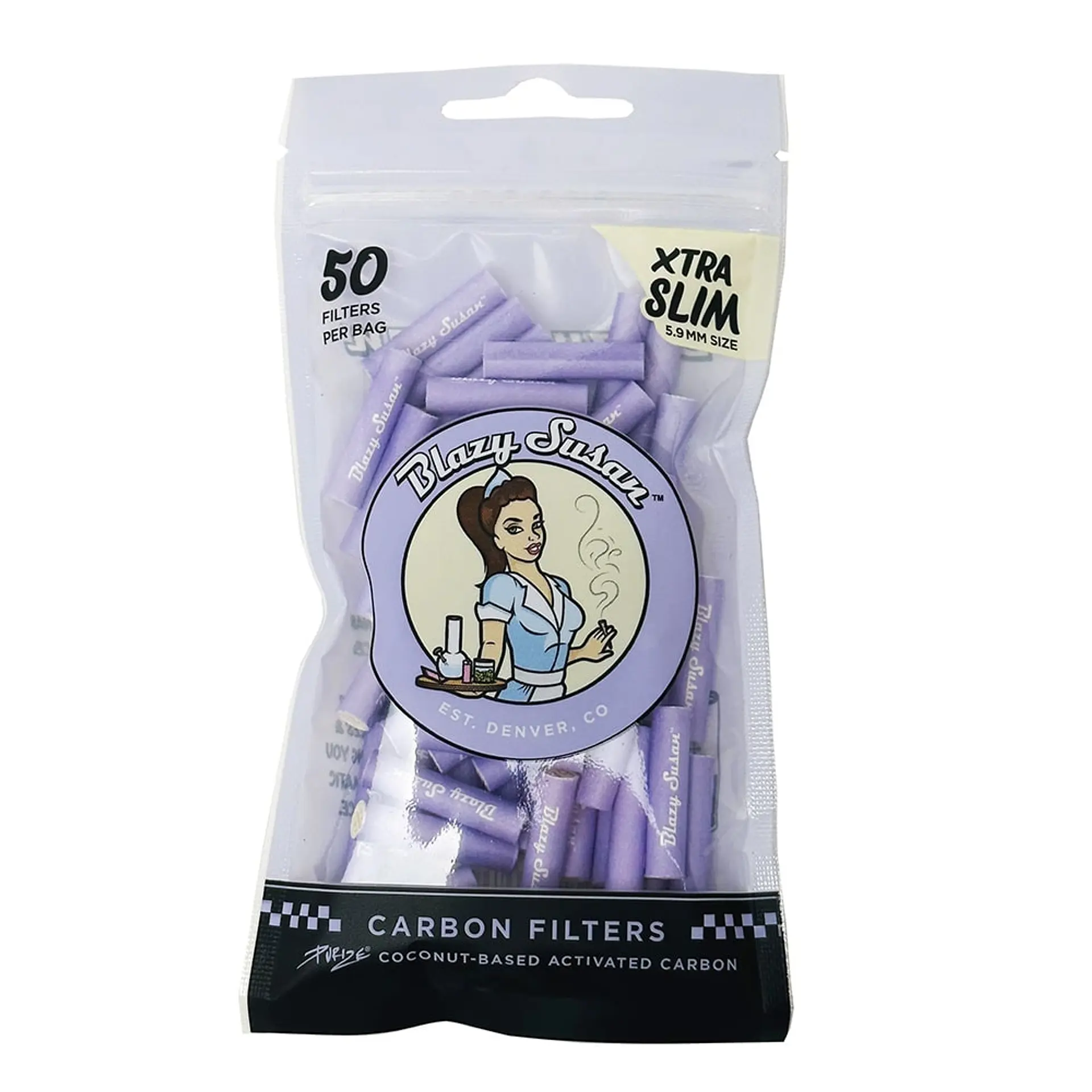 Blazy Susan Filtros de carbón activado Xtra Slim 50 uds. 1