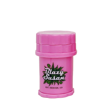 Blazy Susan Moledor Contenedor Mini Herb Saver Rosado