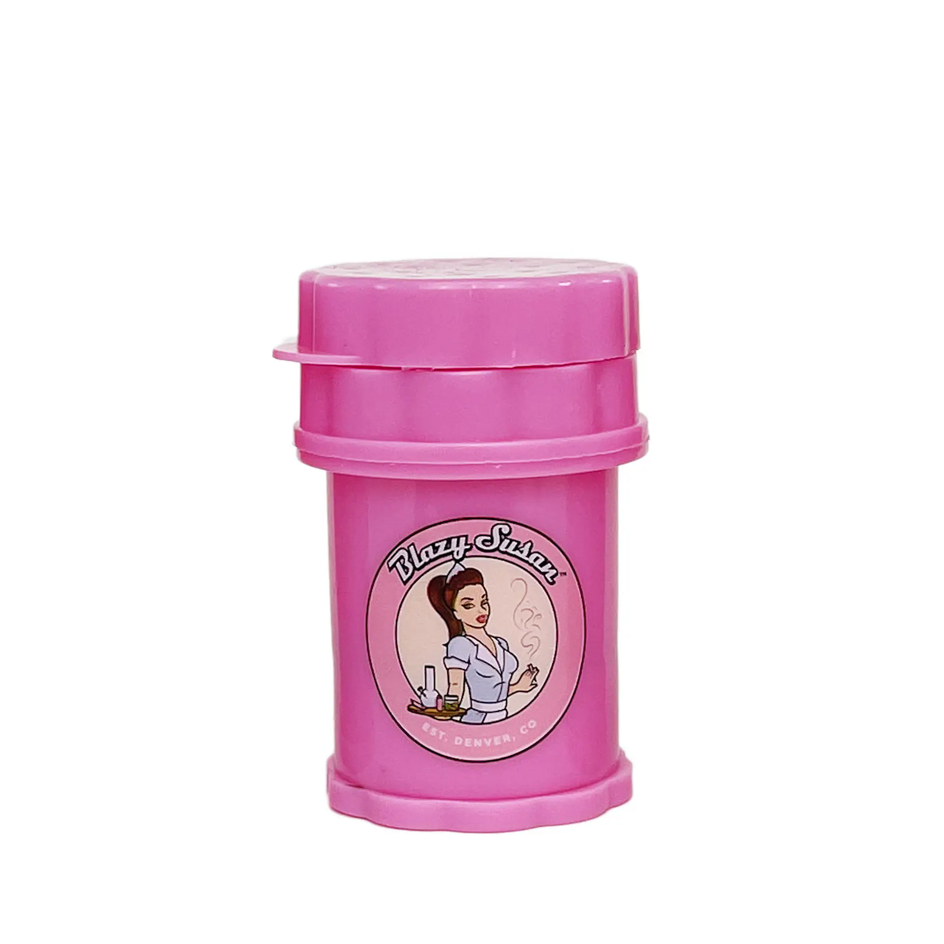 Blazy Susan Moledor Contenedor Mini Herb Saver Rosado 3