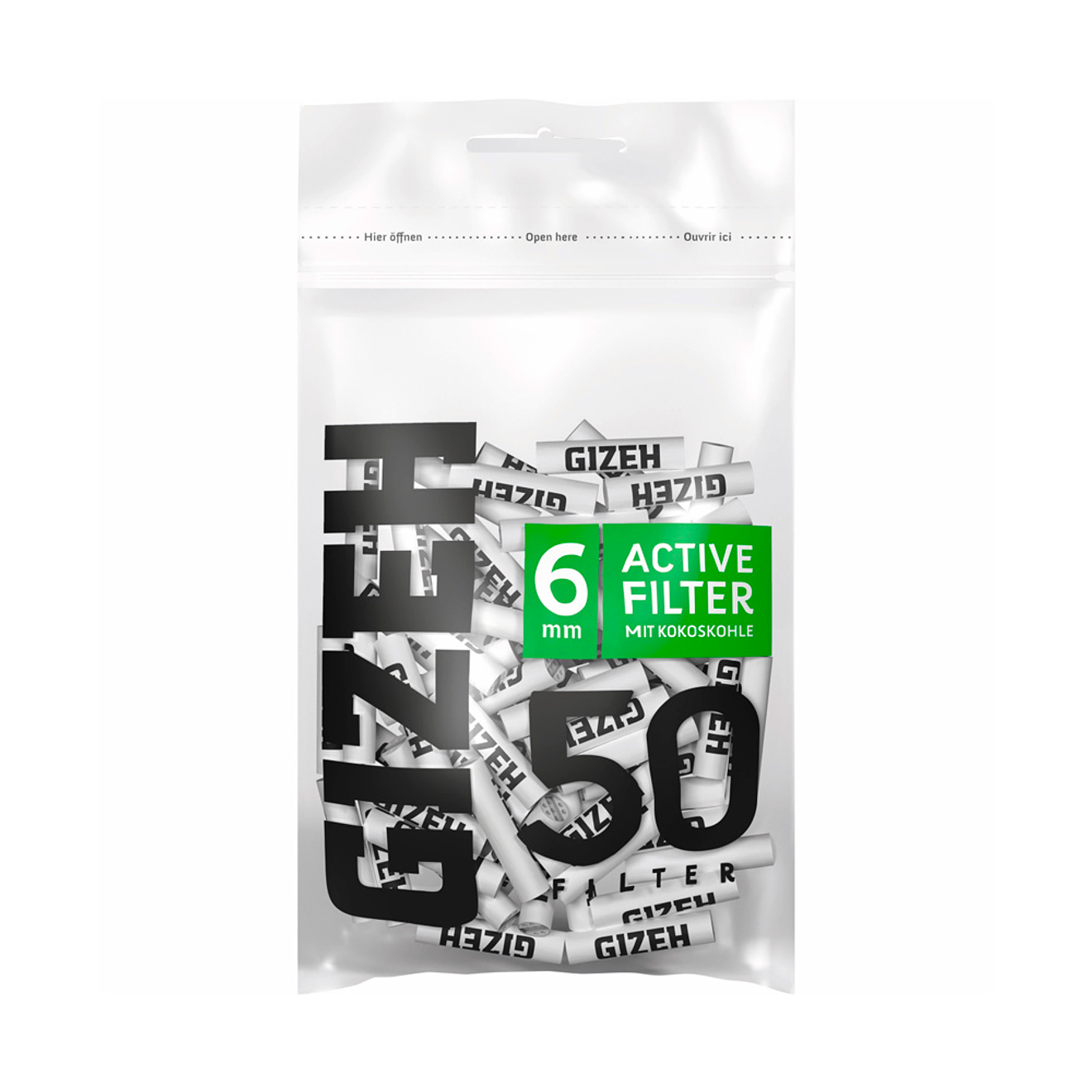 Boquillas Gizeh Carbón Activo 6mm 50 uds. 1