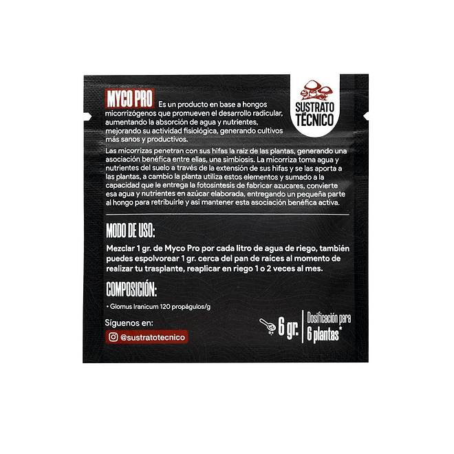 Sustrato Técnico Myco Pro Hongos Micorrizógenos 6 gr. 2