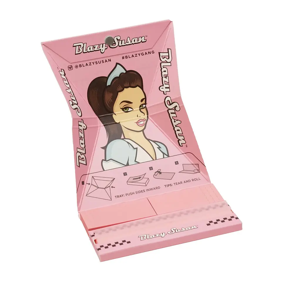 Blazy Susan Deluxe Rolling Kit Pink 1 1/4 1