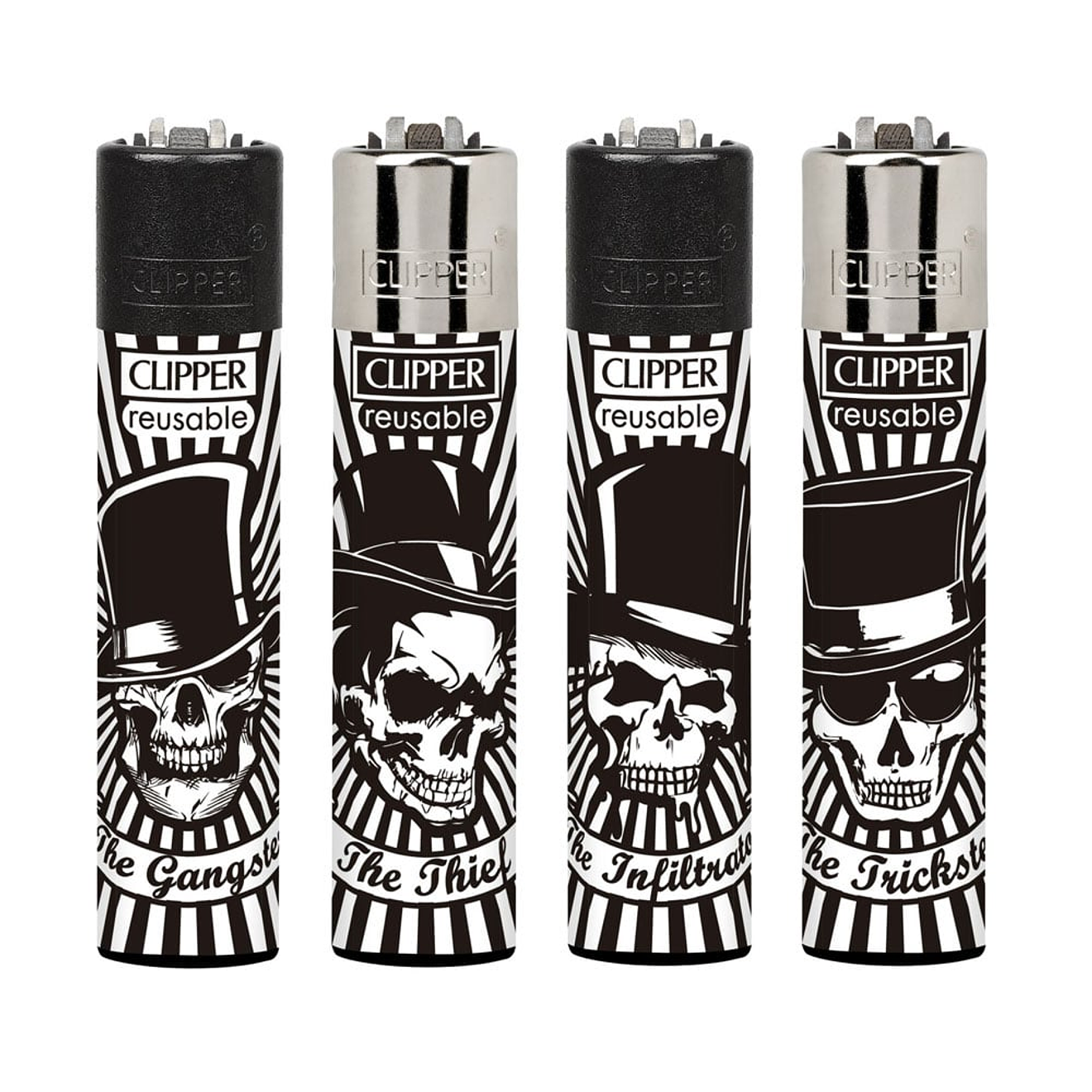 Encendedor Clipper Party Skulls 1