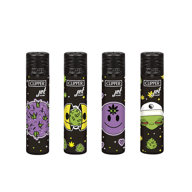 Encendedor Clipper Jet Flame Galactic Weed 1
