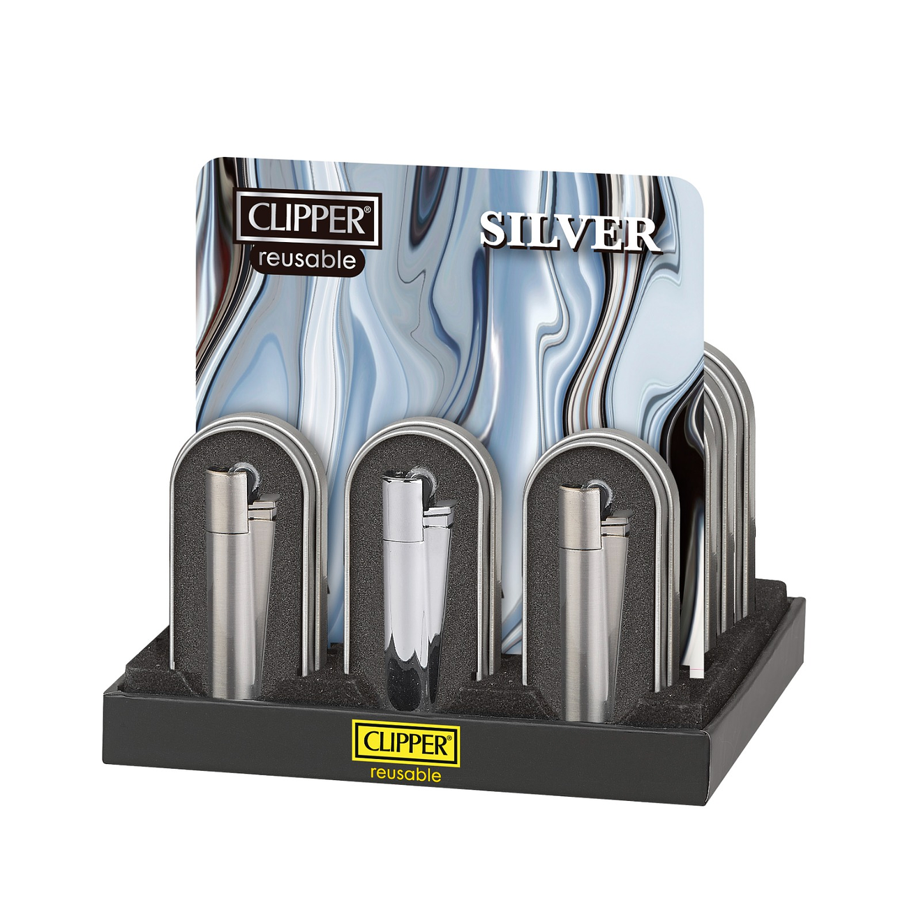 Encendedor Clipper Metálico Silver 1