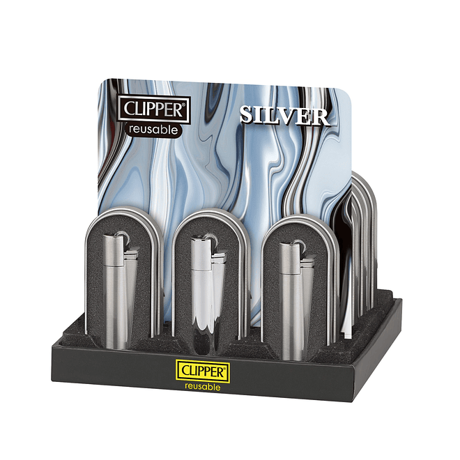 Encendedor Clipper Metálico Silver 1
