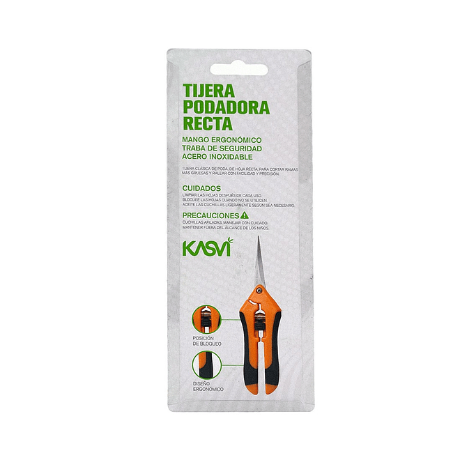Kasvi Tijera Podadora Recta 17cm 2