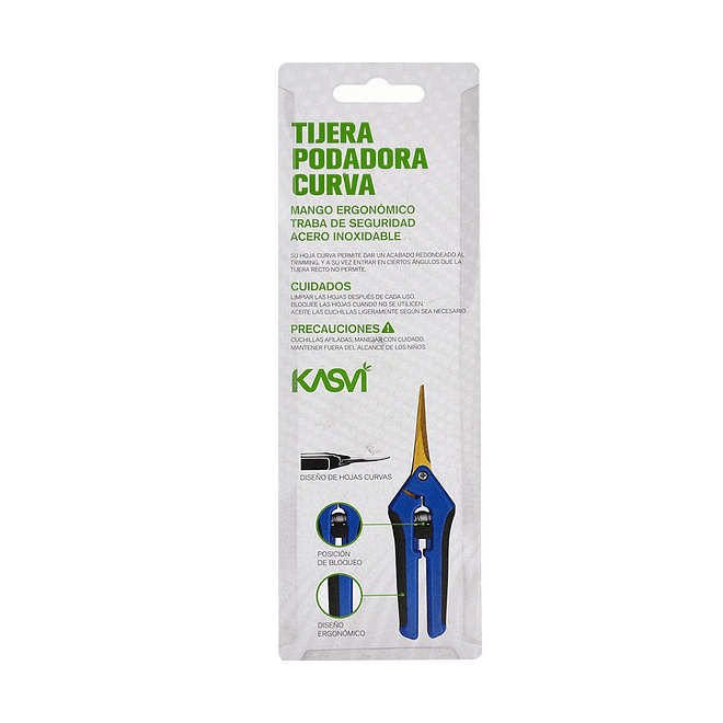 Kasvi Tijera Podadora Curva 17cm 2