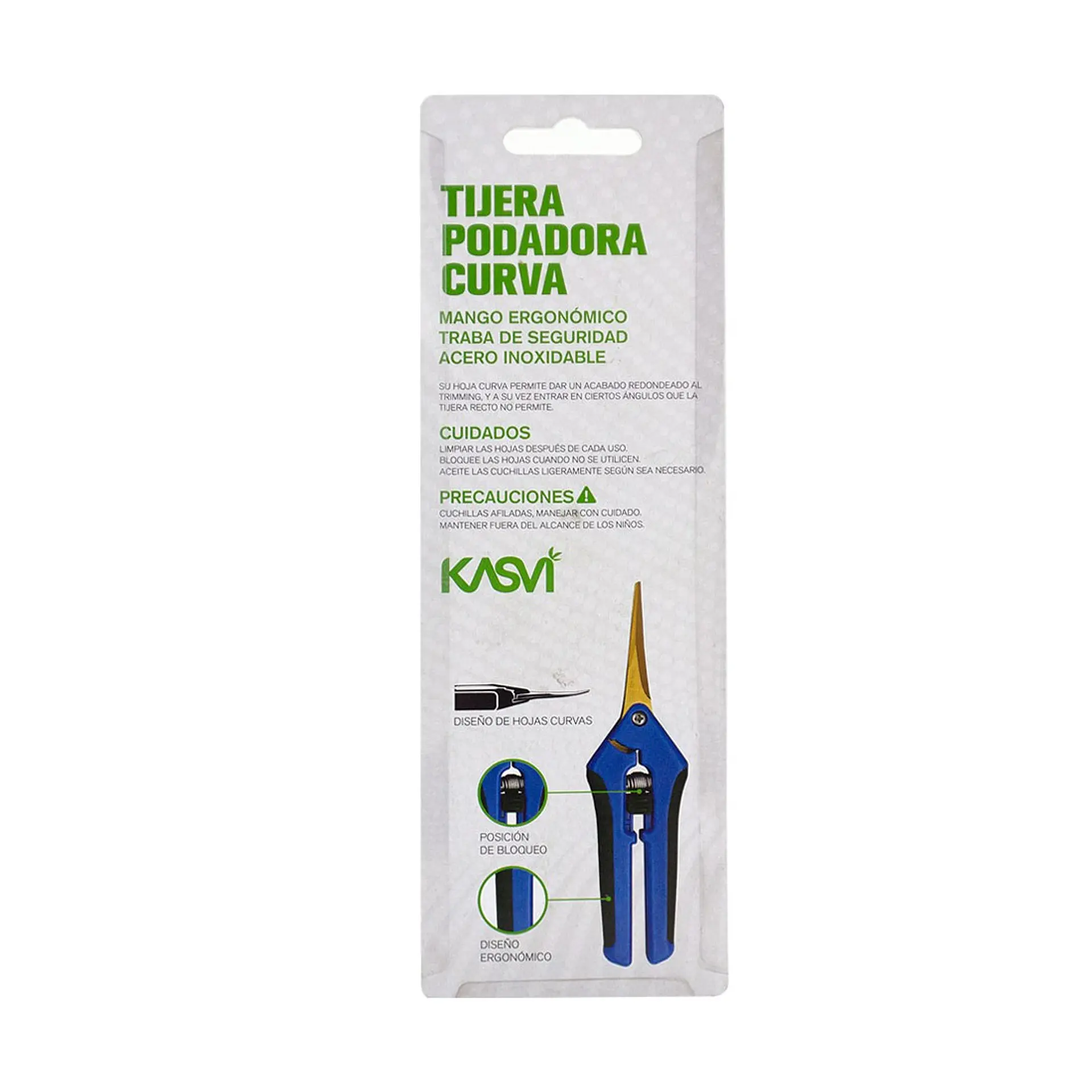 Kasvi Tijera Podadora Curva 17cm 2