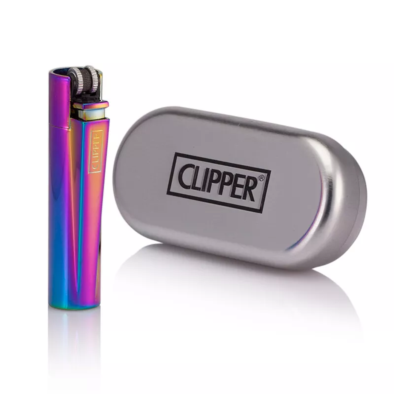 Encendedor Clipper Metálico Icy Tornasol 2