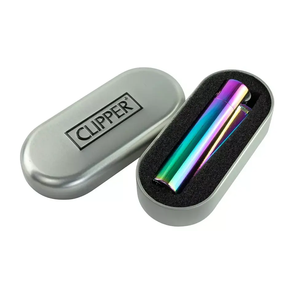 Encendedor Clipper Metálico Icy Tornasol 3