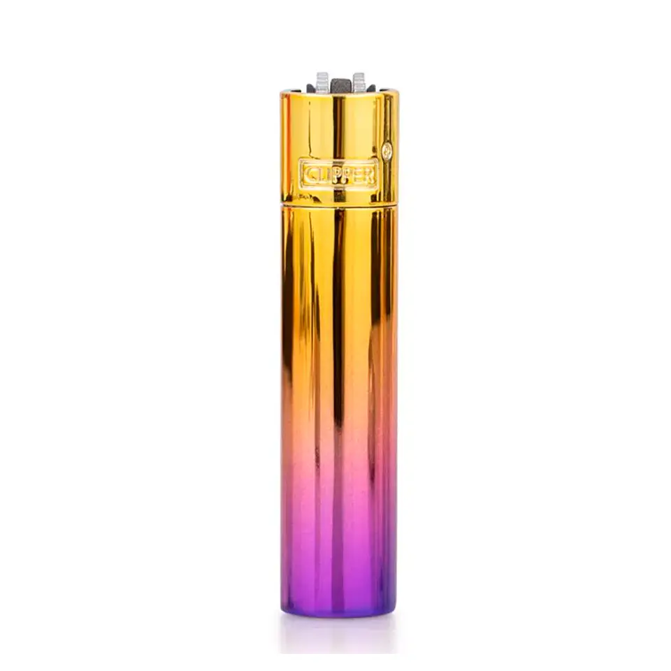 Encendedor Clipper Metálico Pansy 1