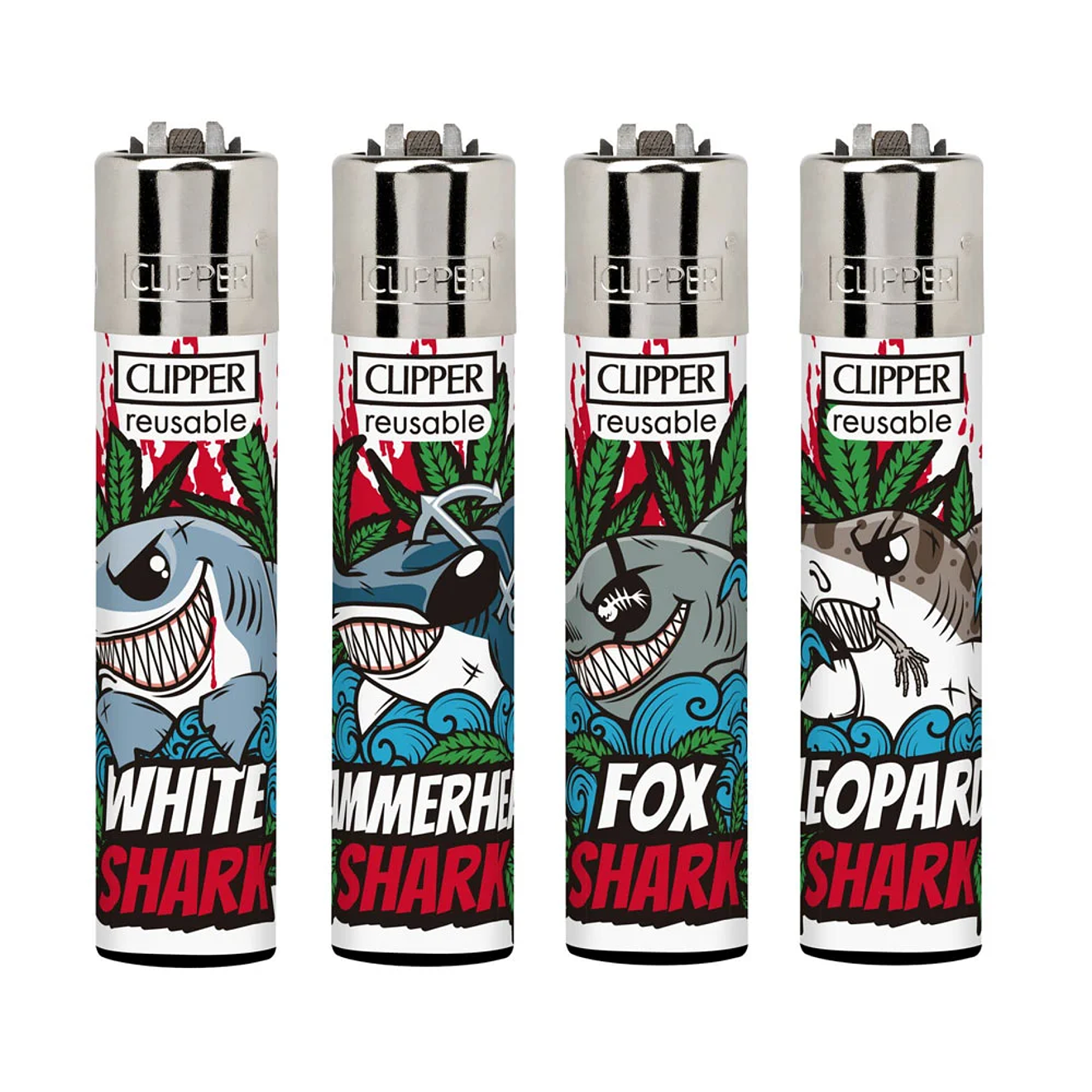 Encendedor Clipper Shark Weed 1