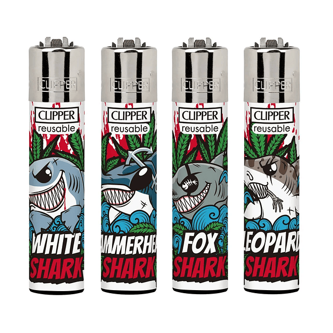 Encendedor Clipper Shark Weed 1