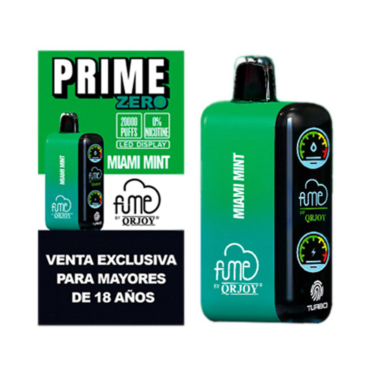 Fume Vaporizador Desechable Prime Zero 20.000 Puffs 29
