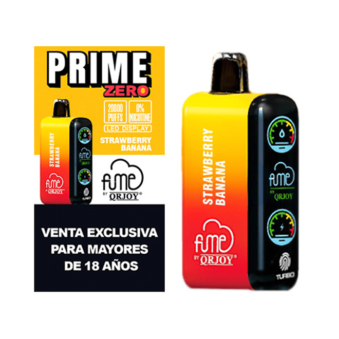 Fume Vaporizador Desechable Prime Zero 20.000 Puffs 1