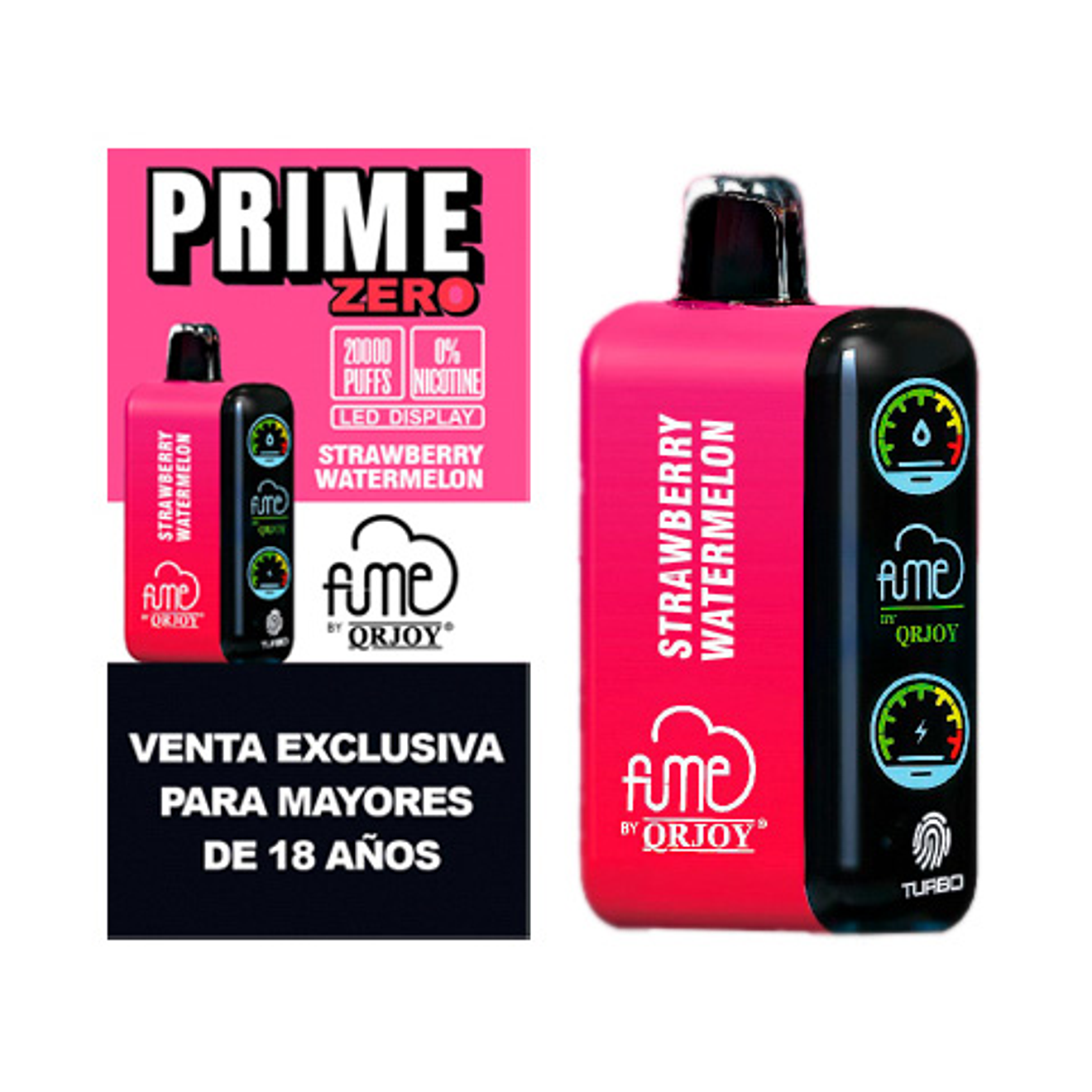Fume Vaporizador Desechable Prime Zero 20.000 Puffs 9