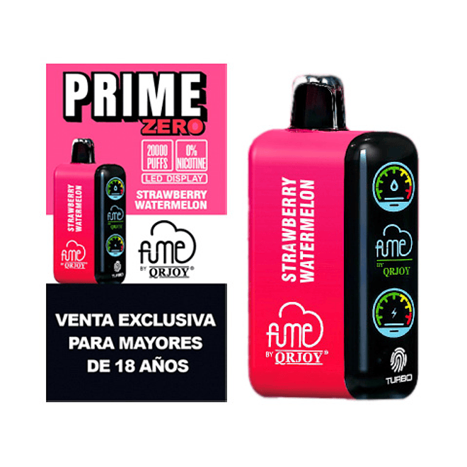 Fume Vaporizador Desechable Prime Zero 20.000 Puffs 9
