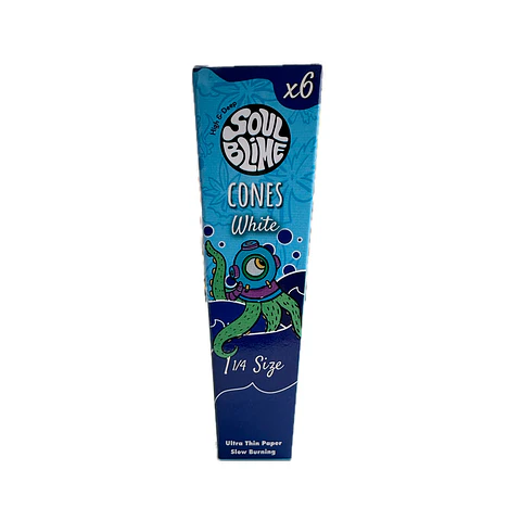Soulblime 6 Conos Pre-enrolados Blancos 1 1/4
