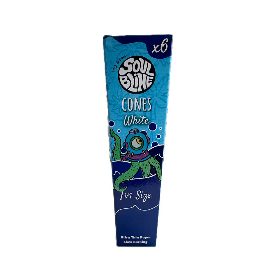 Soulblime 6 Conos Pre-enrolados Blancos 1 1/4 1