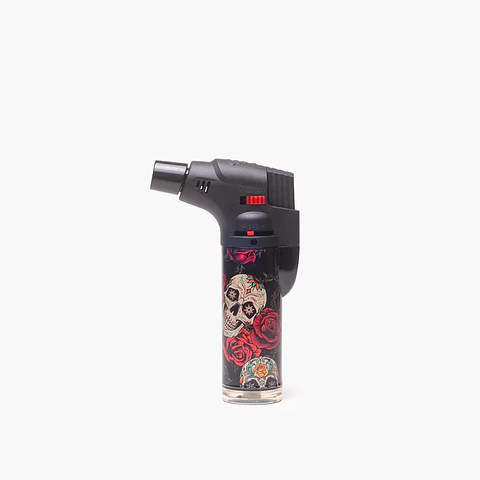 Special Blue Encendedor Soplete Bernie Skull & Roses