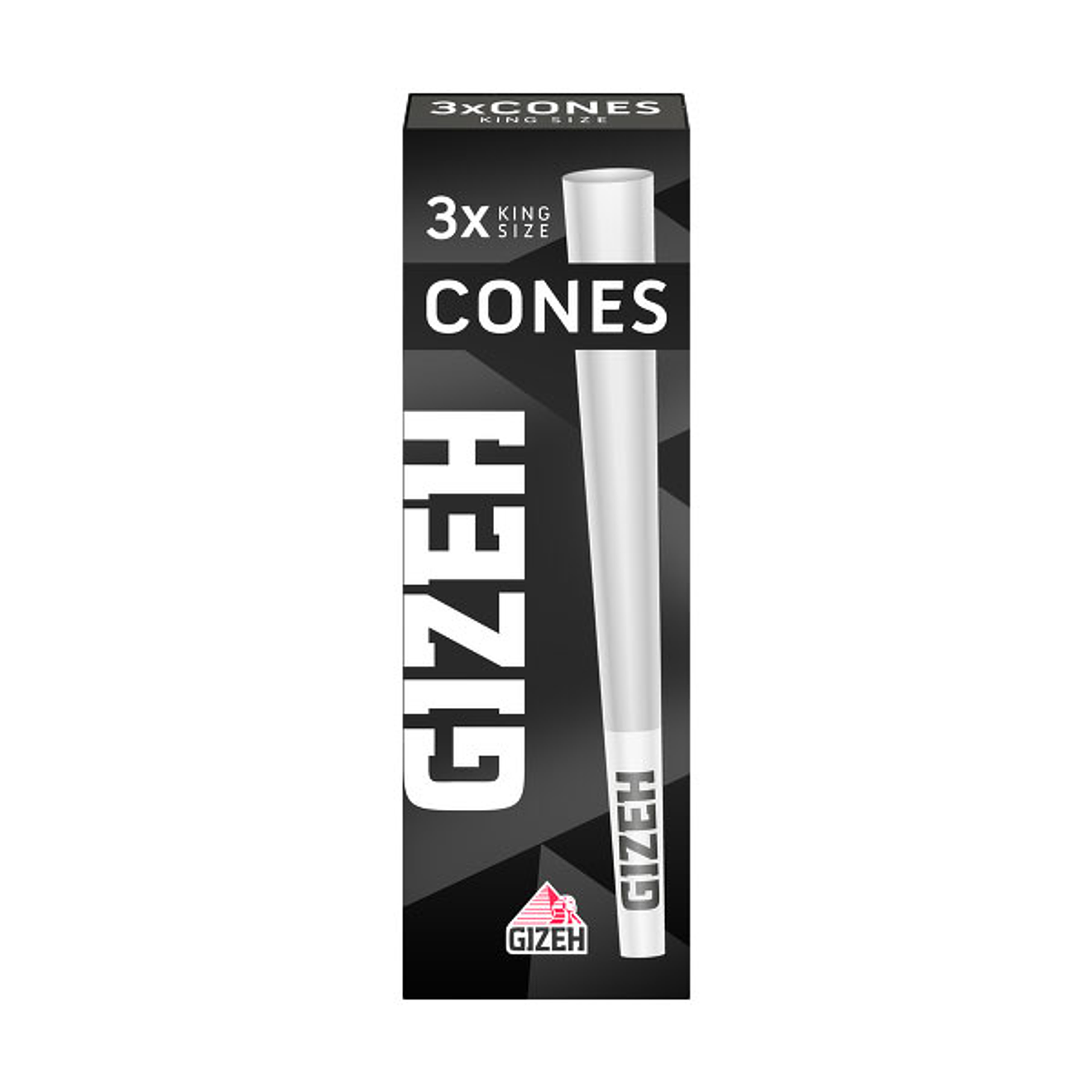 Gizeh 3 Conos Pre-enrolados King Size Black 1