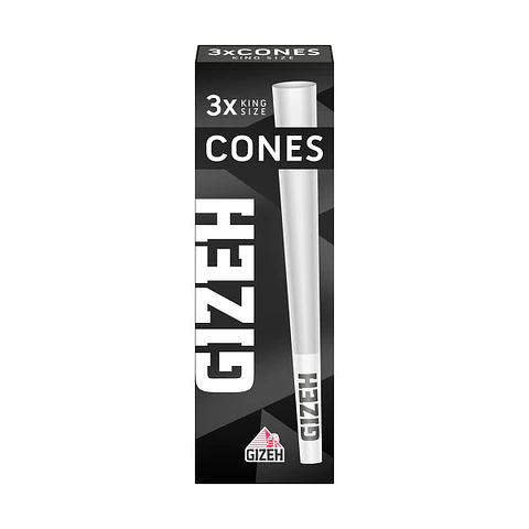 Gizeh 3 Conos Pre-enrolados King Size Black