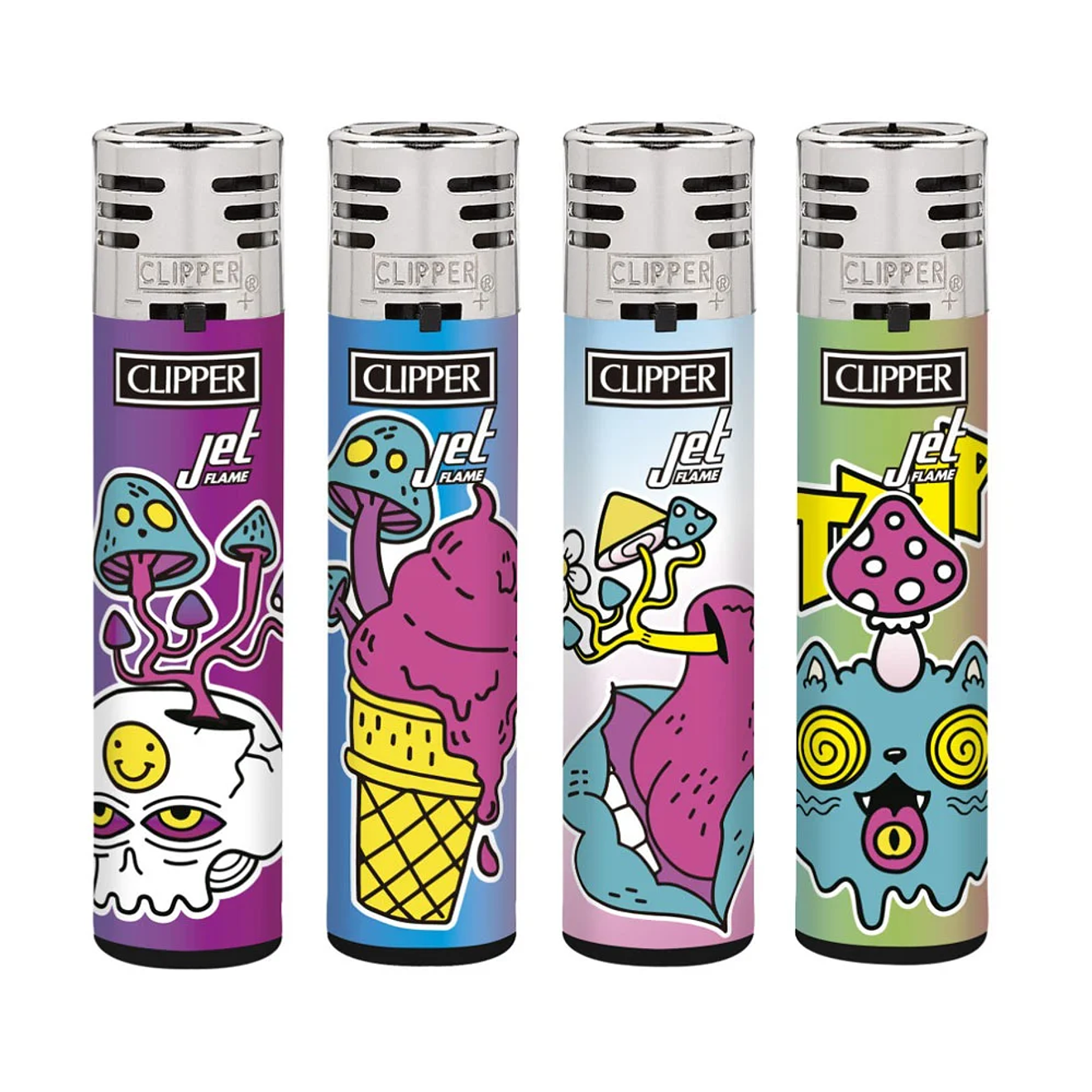 Encendedor Clipper Jet Flame Psychodelic 2 1