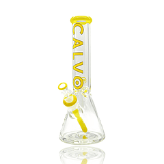 Calvo Glass Bong Beaker Plus 35cm  - Amarillo