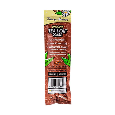 Blazy Susan Blunt King Size Cono Natural Wraps x2 - Tea Leaf