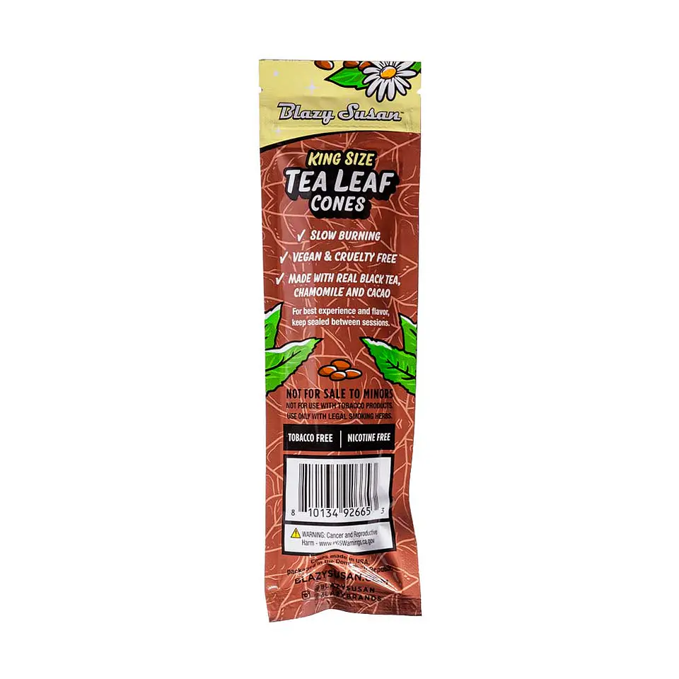 Blazy Susan Blunt King Size Cono Natural Wraps x2 - Tea Leaf 2