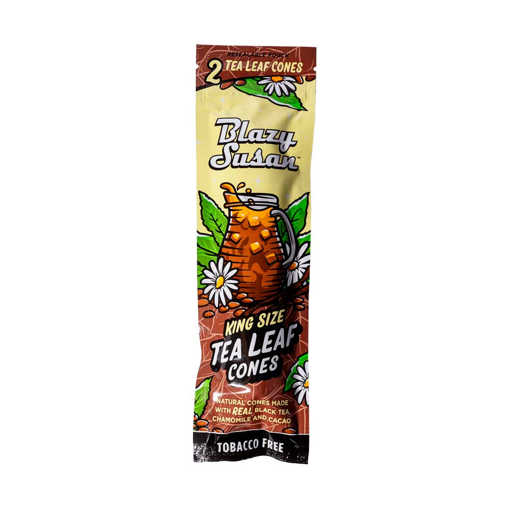 Blazy Susan Blunt King Size Cono Natural Wraps x2 - Tea Leaf