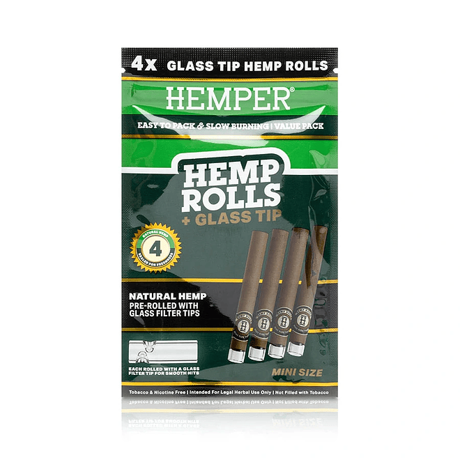 Hemper Hemp Rolls + Glass Tips Mini Size - Sabores 3