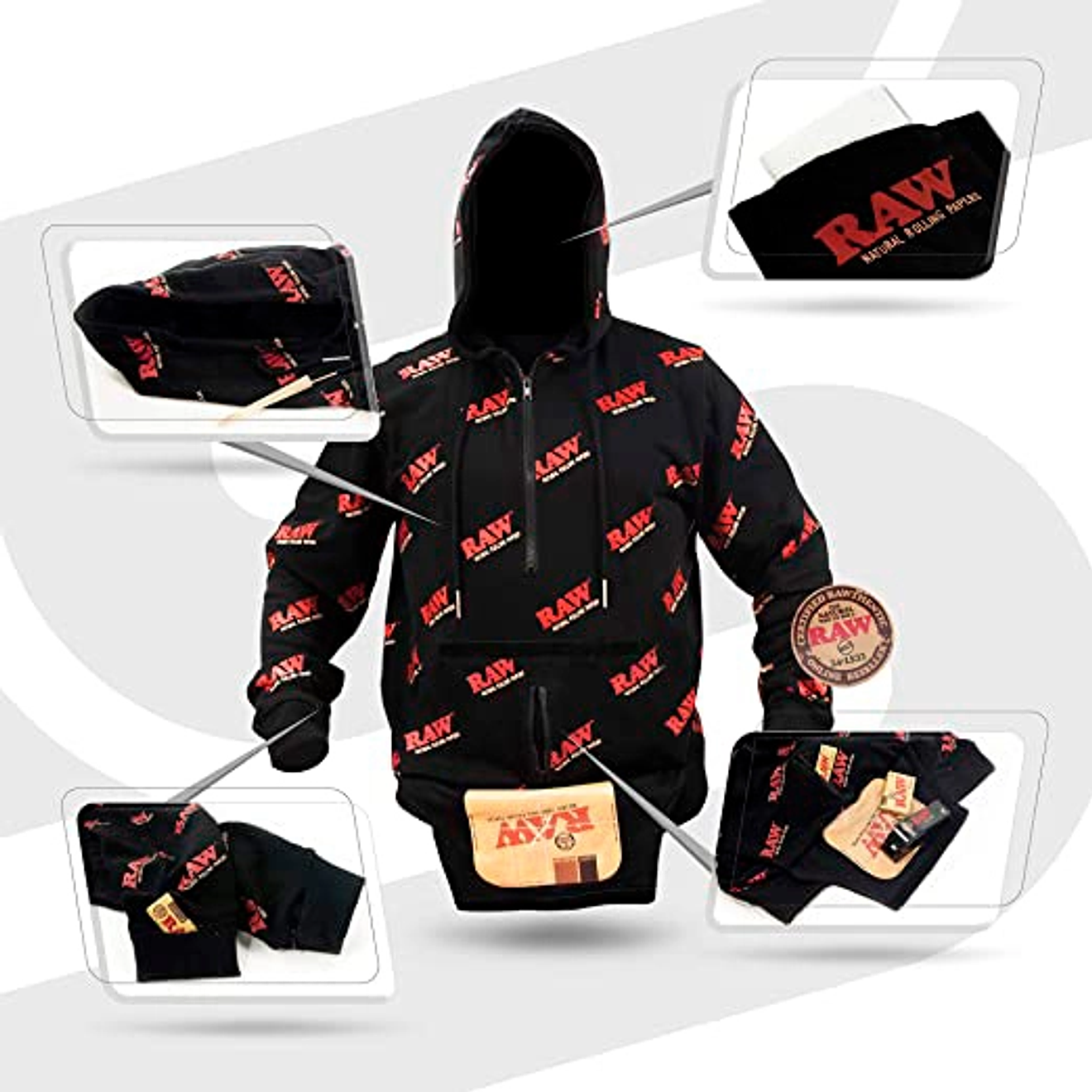 Polerón Hoodie Canguro Raw Rawlers - Bolsillos Secretos 5