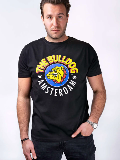 Polera The Bulldog Amsterdam - Negra