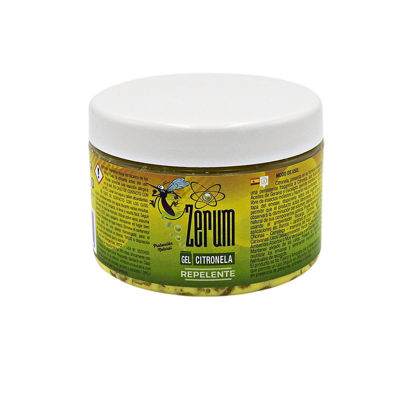 Zerum Gel Citronela Repelente 400 grs. 1