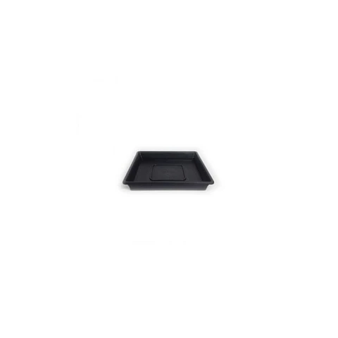 Plato Cuadrado Negro Para Macetas de 5 a 7 Litros